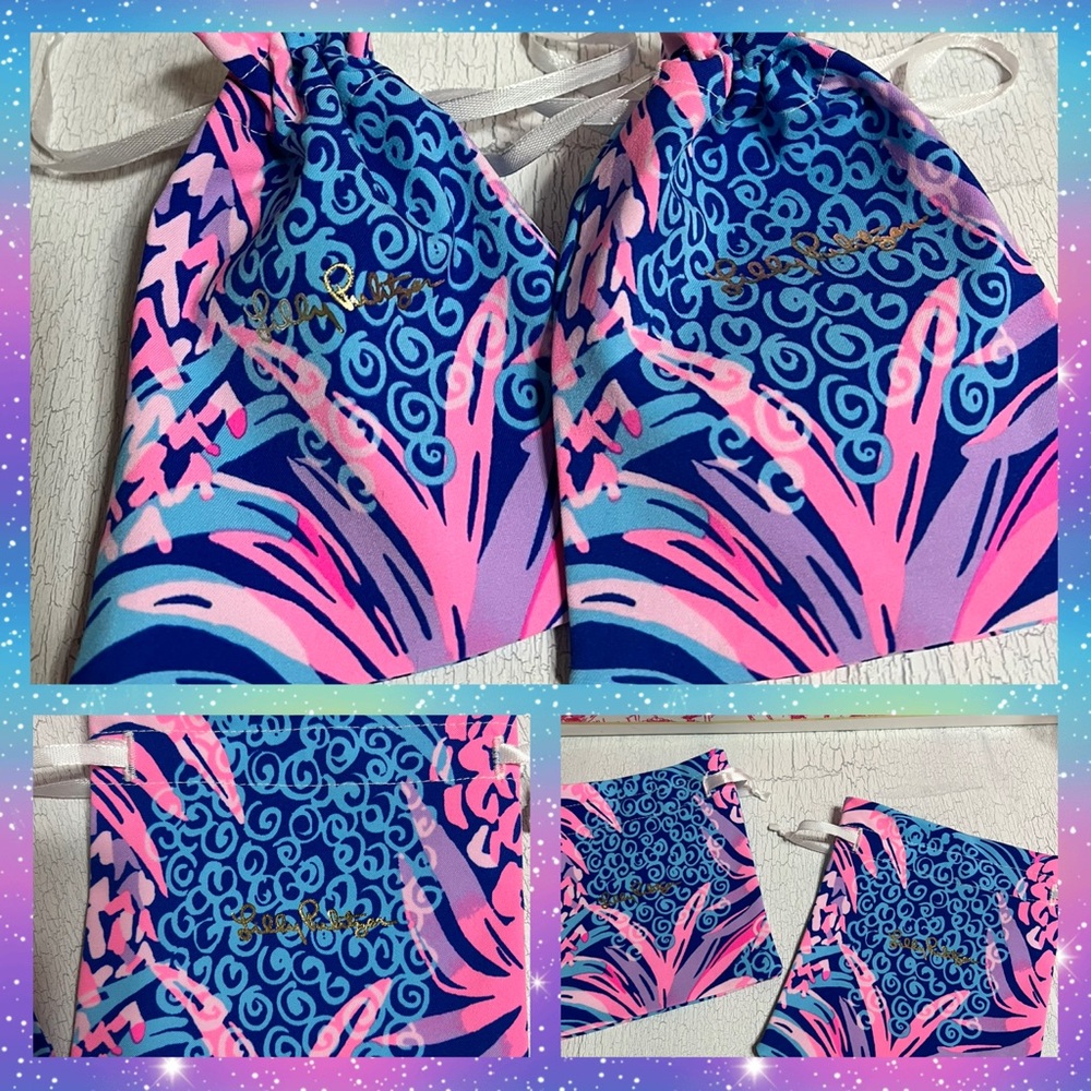 Lilly Pulitzer Pineapple Jewelry Bags (2)